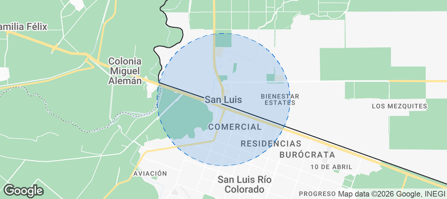San Luis Airbnb map